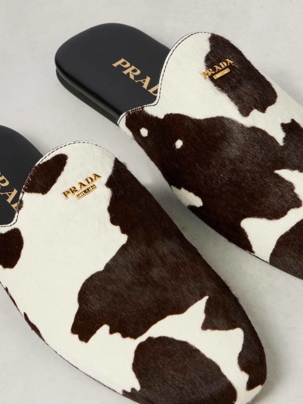 New Prada Calf hair mules 39.5 $1,220 - Picture 2 of 10